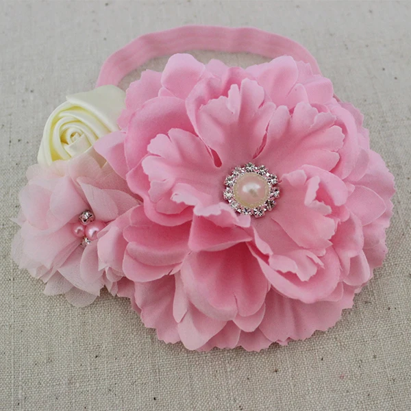 2 шт./компл. розовый белый слоновая кость пояс с цветами для маленьких девочек