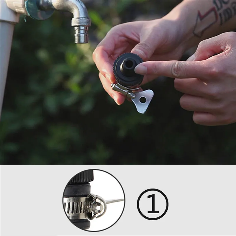 Garden Water Hose Tap Plastic Universal Quick Connector With A Clamp For Shower Irrigation Watering Fitting Pipe|hose tap|plastic quick