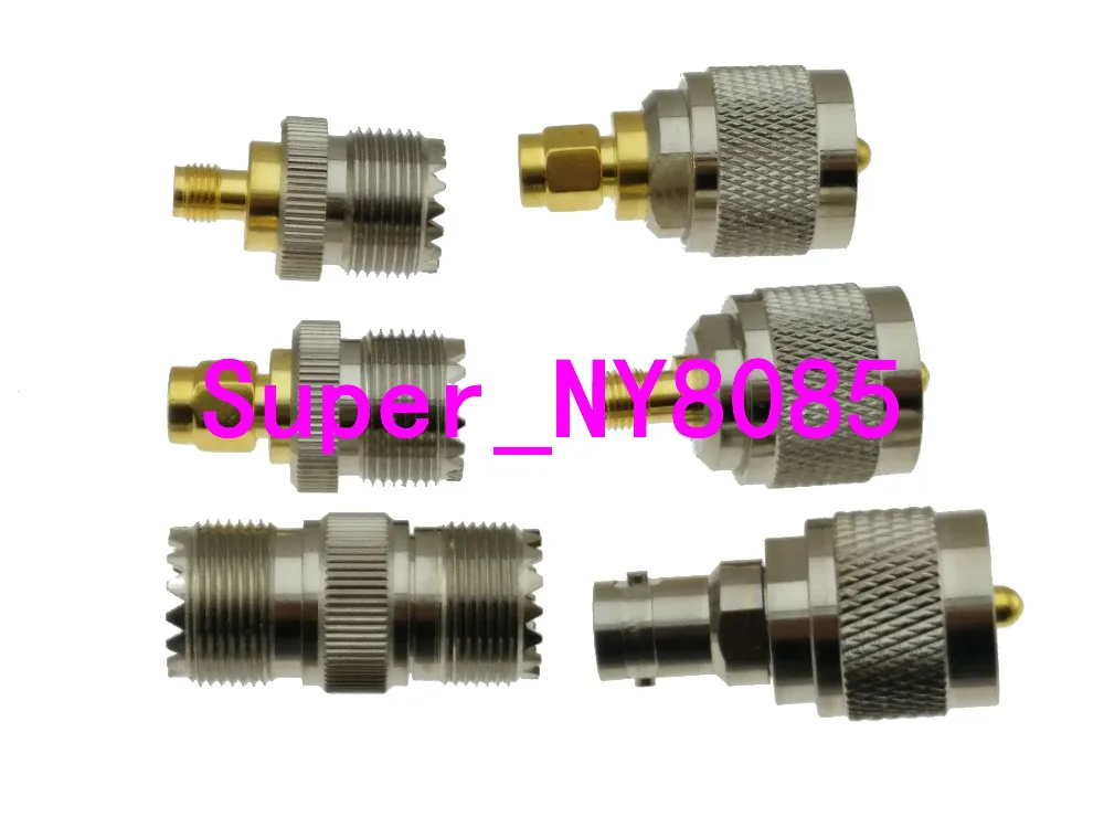 6pcs/set UHF PL259 SO239 to SMA BNC RF Coaxial connector adapter | Обустройство дома