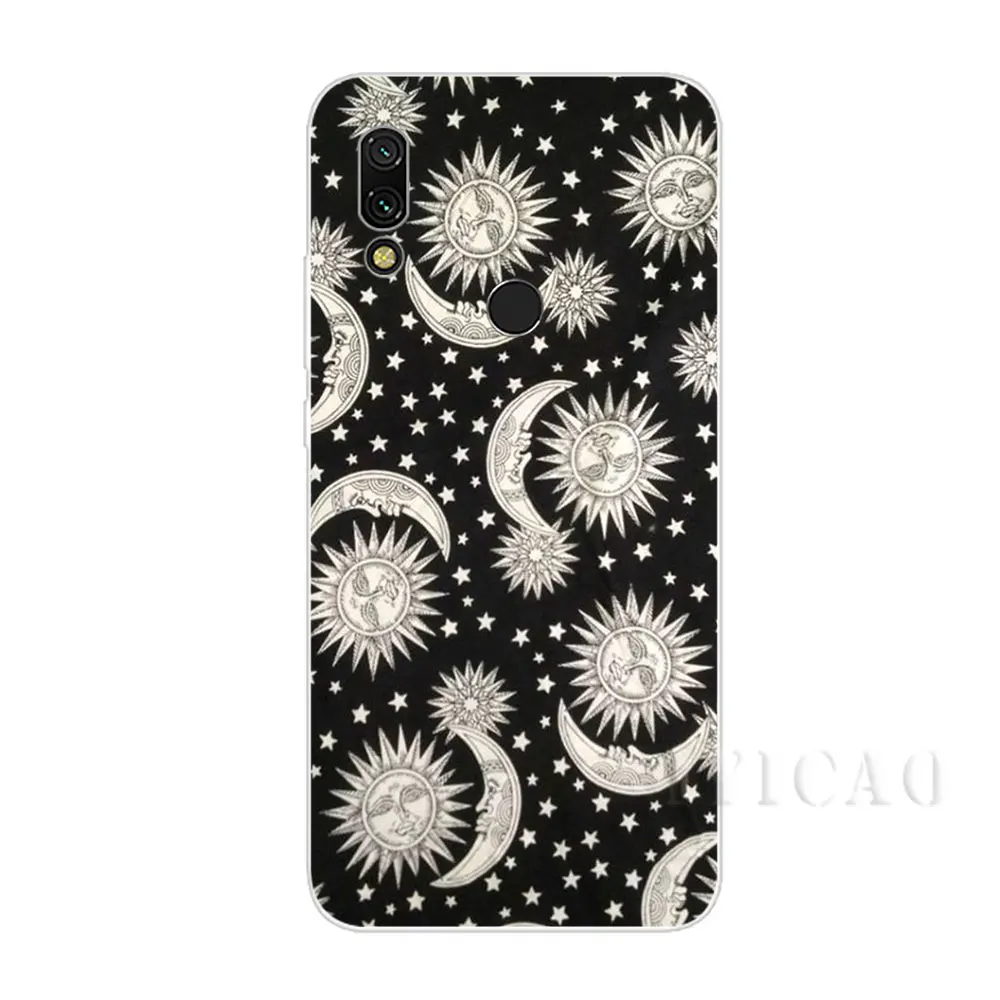 IYICAO Солнце Луна звезды цветной Жесткий Чехол для Xiaomi mi 5 5S 6 8 9 Lite SE A1 A2 F1 x 2 S MAX мы