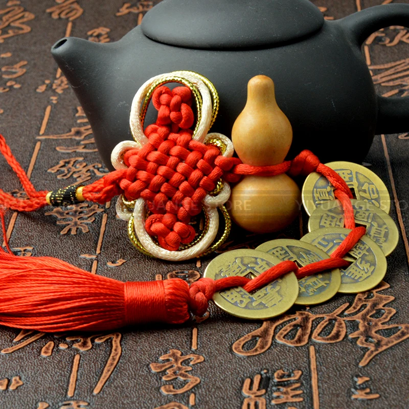 Fengshui персиковое дерево Тыква китайский узел Династия Цин пять императоров