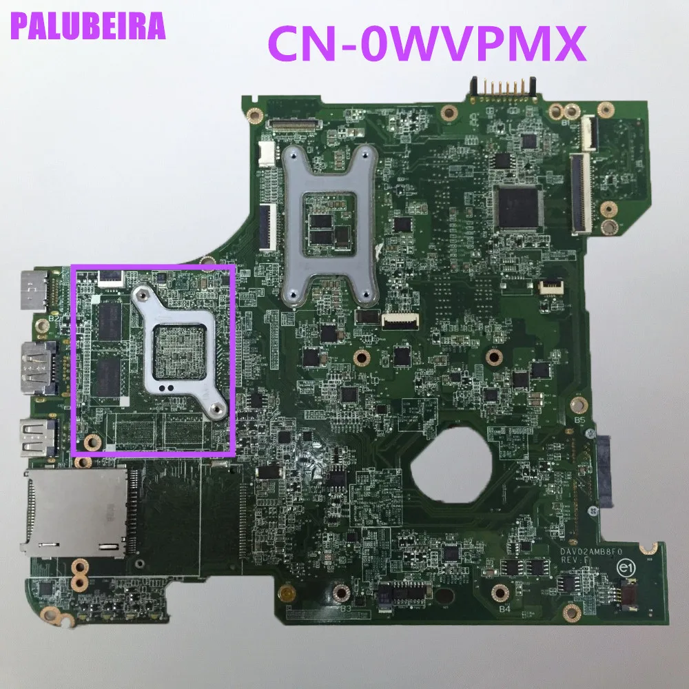 PALUBEIRA WVPMX CN-0WVPMX системная плата подходит для Dell Inspiron N4110 Материнская ноутбука s989 DDR3