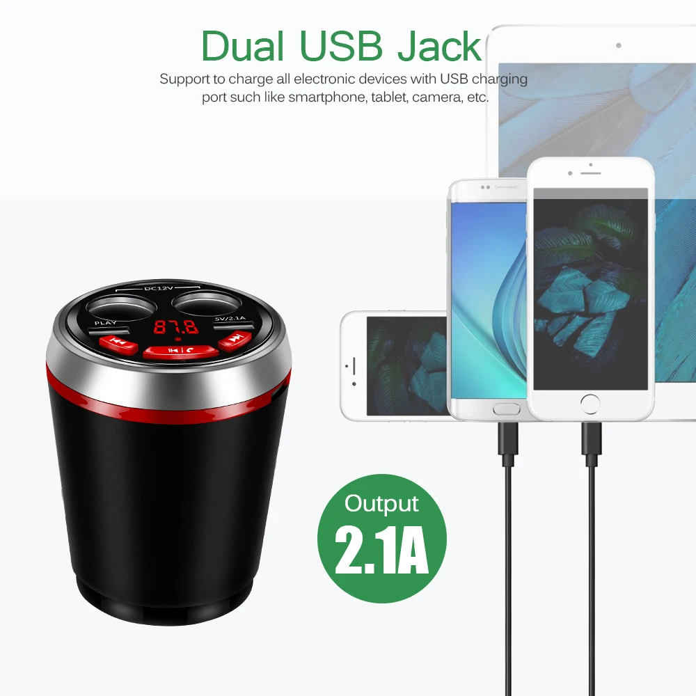 Автомобильное зарядное устройство с двумя USB портами 12 24 В|Зарядные устройства