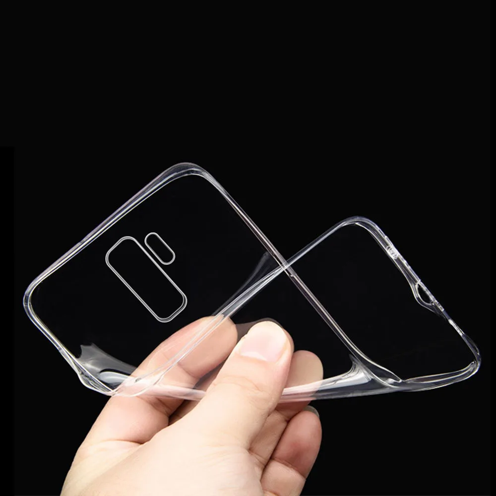Ультратонкий Оригинальный чехол для Samsung Galaxy S9 Plus силиконовый прозрачный мягкий