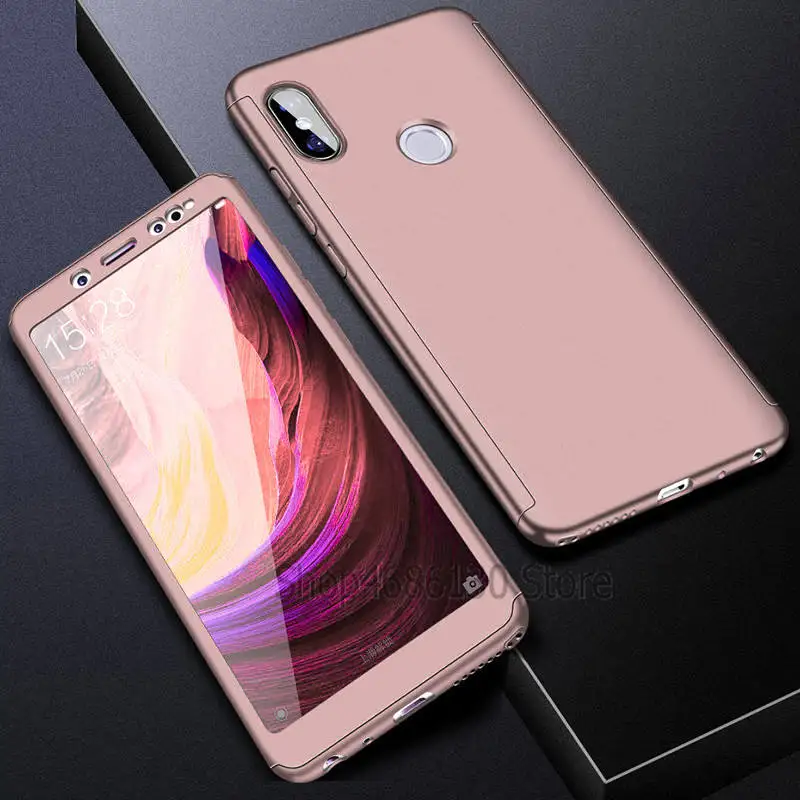 Розовый Роскошный 360 Полный Чехол чехол для телефона для Xiaomi Redmi 5 Plus Note 5 5A 6 Pro противоударный чехол s для Redmi 6 6A Note 7 6 Pro Чехол - Цвет: Розовый