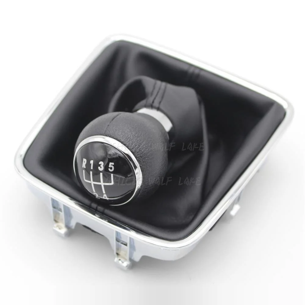 Для VW Golf Plus 2005 2006 2007 2008 2009 2010 2011 2012 2013 Новые 5 скоростные автомобильные ручки переключения передач кожаные ботинки