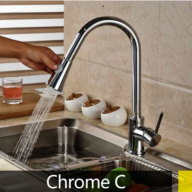 chrome C Нержавеющая сталь чувствительный сенсорный контроль смеситель для кухни сенсорный датчик кухонный смеситель - Цвет: chrome C