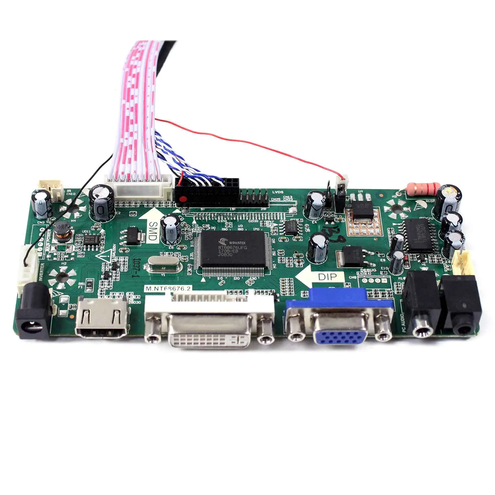 Плата контроллера аудиосигнала HD MI DVI VGA M.NT68676 5 дюймов ZJ050NA 08C 640x480 Lcd с сенсорной