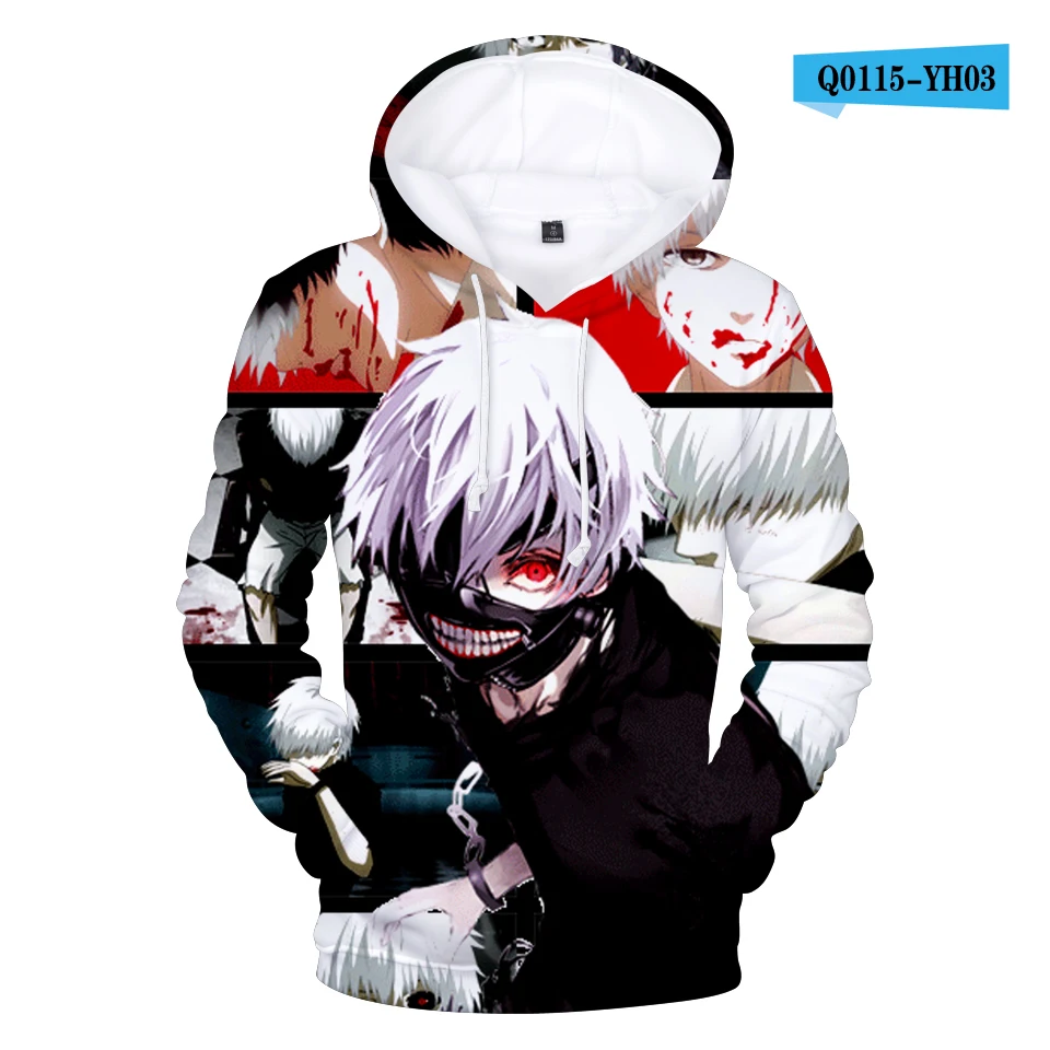 Q0115 Frdun Tommy одежда с надписью «Tokyo Ghoul толстовки Мода Забавный худи и толстовки с надписью «Tokyo Ghoul harajuku в стиле «хип-хоп» Для мужчин женская одежда на заказ - Цвет: Q0115