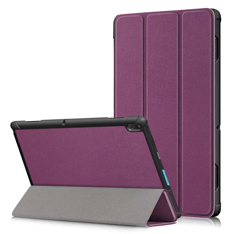 Фиолетовый Ультратонкий Магнитный чехол для lenovo Tab E10 TB-X104F TB-X104L 10,1 дюймов, умный чехол для планшета, чехол для сна - Цвет: Фиолетовый