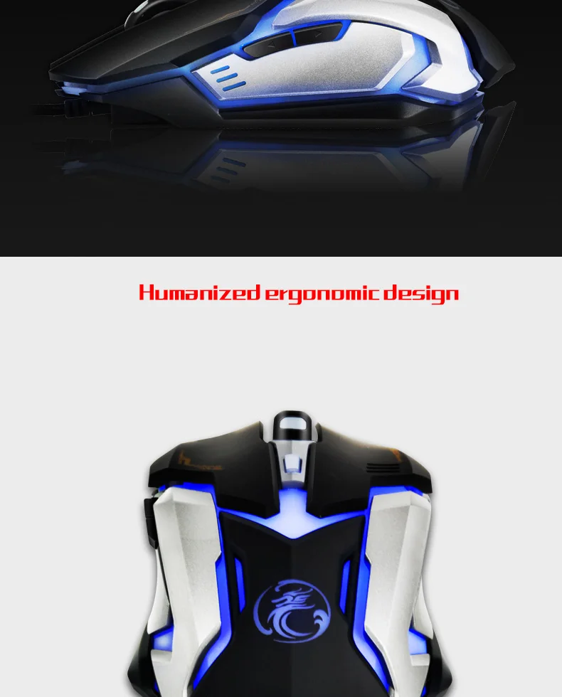 IMice V6 профессиональная Проводная игровая мышь 3200 dpi 6 кнопок USB Оптический светодиодный свет ноутбук PC Gamer компьютерная мышь игровая мышь#30
