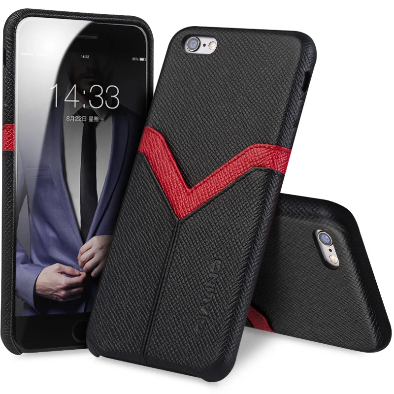 Чехол QIALINO для iPhone6 6s роскошный чехол накладка из натуральной кожи iPhone 6 plus тонкий