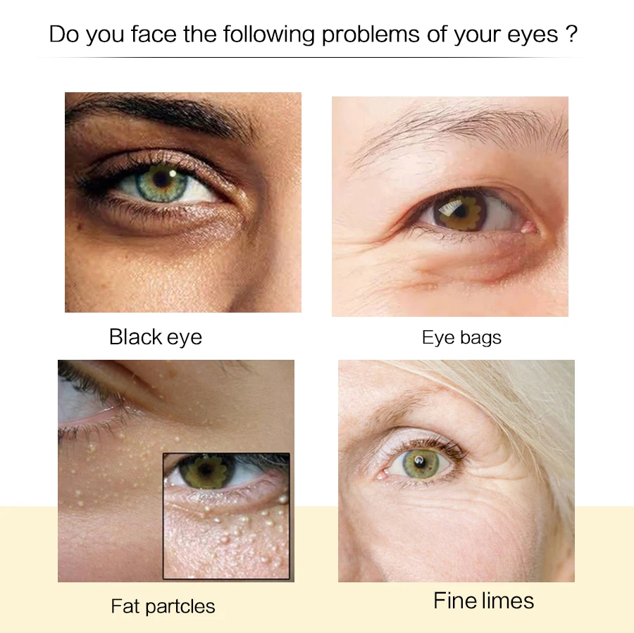 2 шт. коллагеновый крем для век омолаживающий антиотечный удаления мешков под