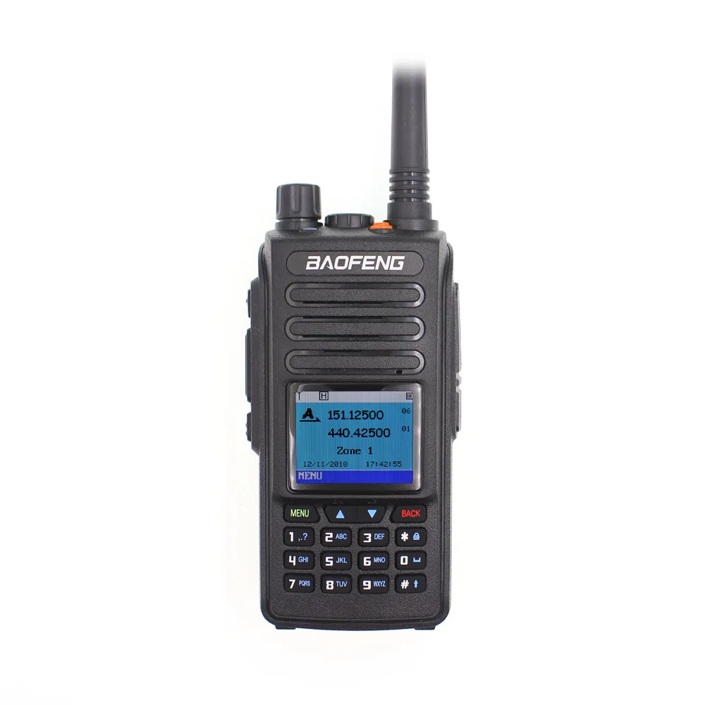 Baofeng DMR DM-1702 Walkie Talkie VHF UHF 136-174 & 400-470MHz  Dual Band Dual Time Slot Tier 1&2 Digital Radio