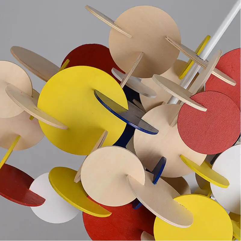 Скандинавские современные творческие DIY разные цвета дерево подвесные