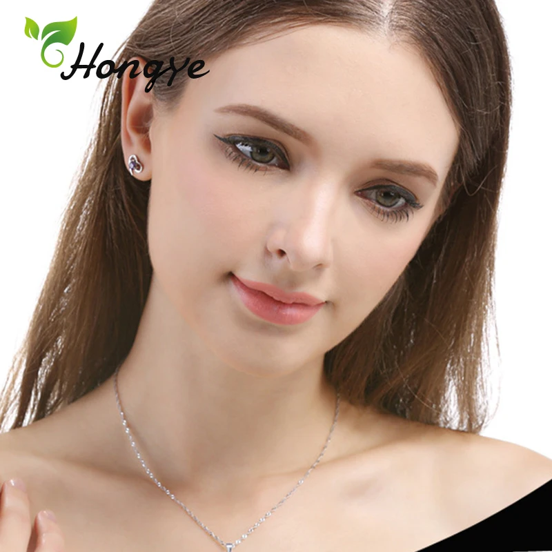 Hongye Серебряное колье 925 пробы с кулоном ожерелье натуральным жемчугом