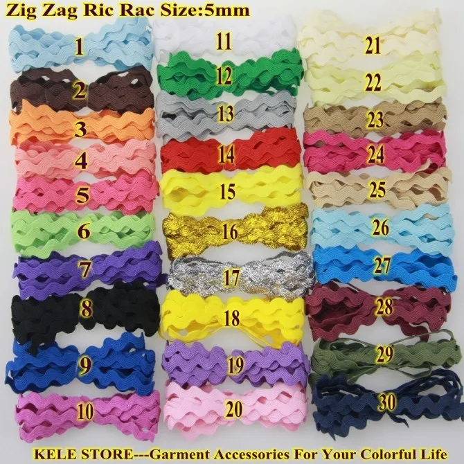 Лента для одежды Zig zag Ric rac ширина 5-6 мм 40 ярдов/рулон аксессуары украшения