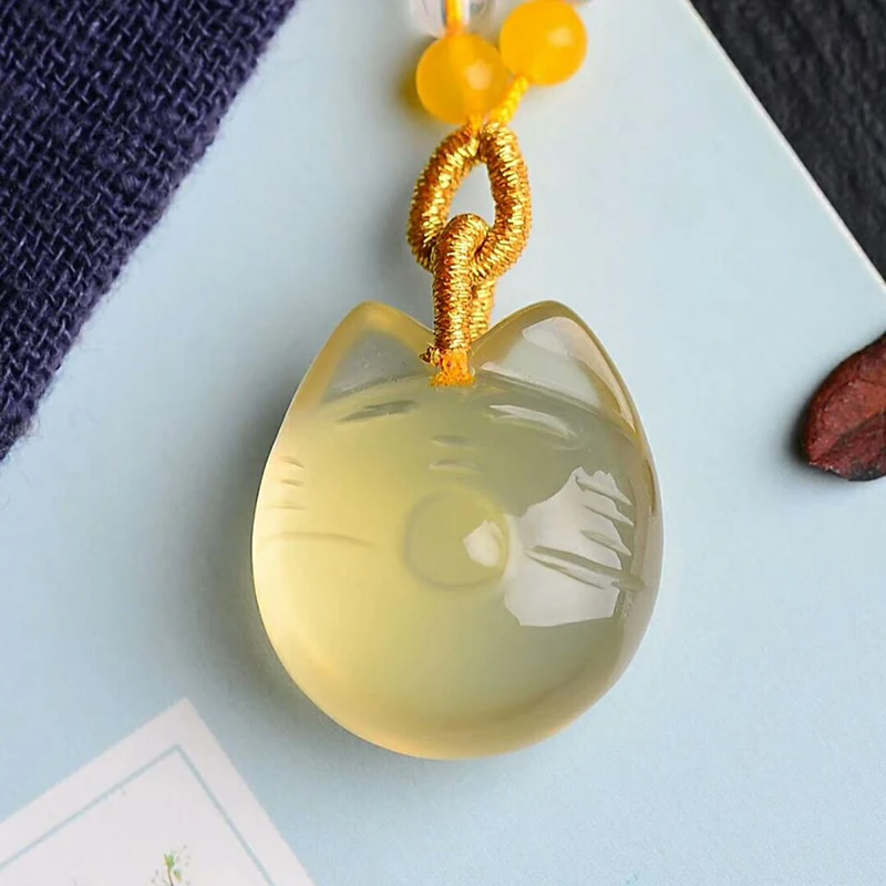 Оптовая продажа желтые подвески из натурального кристалла ручная работа