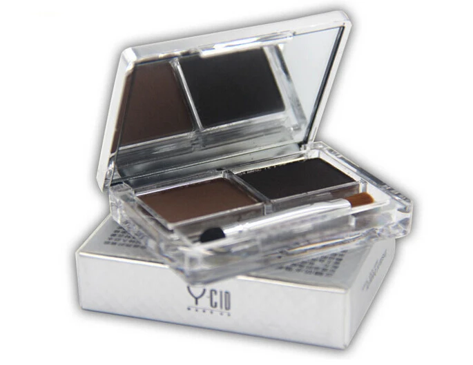 4 цвета бровей порошок Палитра водостойкие тени для век Косметические Кисти