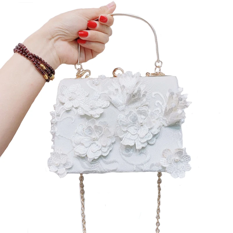 Женское роскошное вечернее платье цветочный квадратный кошелек для вечеринки