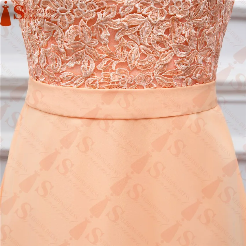 Элегантное шифоновое платье подружки невесты с глубоким вырезом 2019 длинное