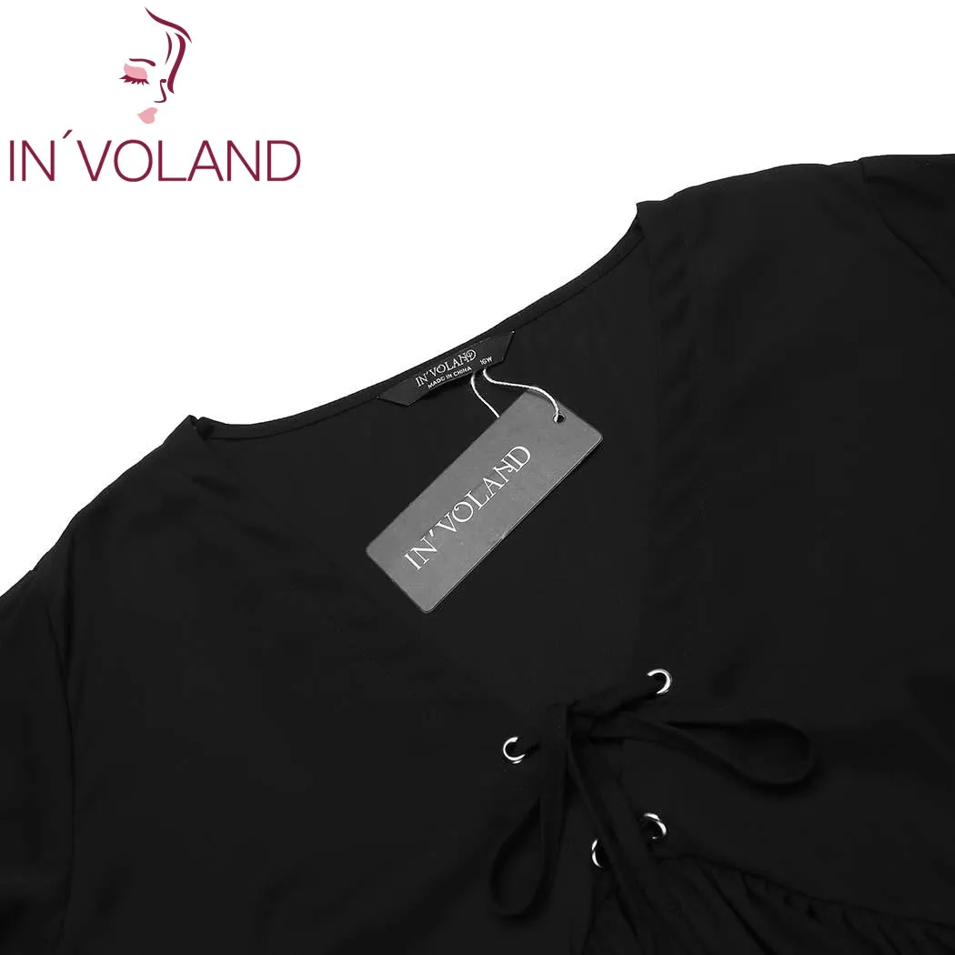 In'voland плюс Размеры Для женщин Футболки для Топы корректирующие XL 4XL Лето