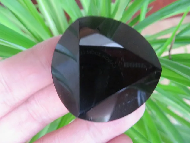 Редкие природа черный обсидиан кристалл драгоценный камень звезды Давида