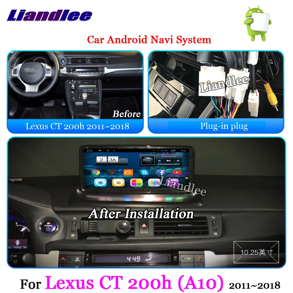 Автомобильная навигационная система GPS для Lexus CT200h A10 2011- радио Android мультимедийный HD Экран Дисплей ТВ