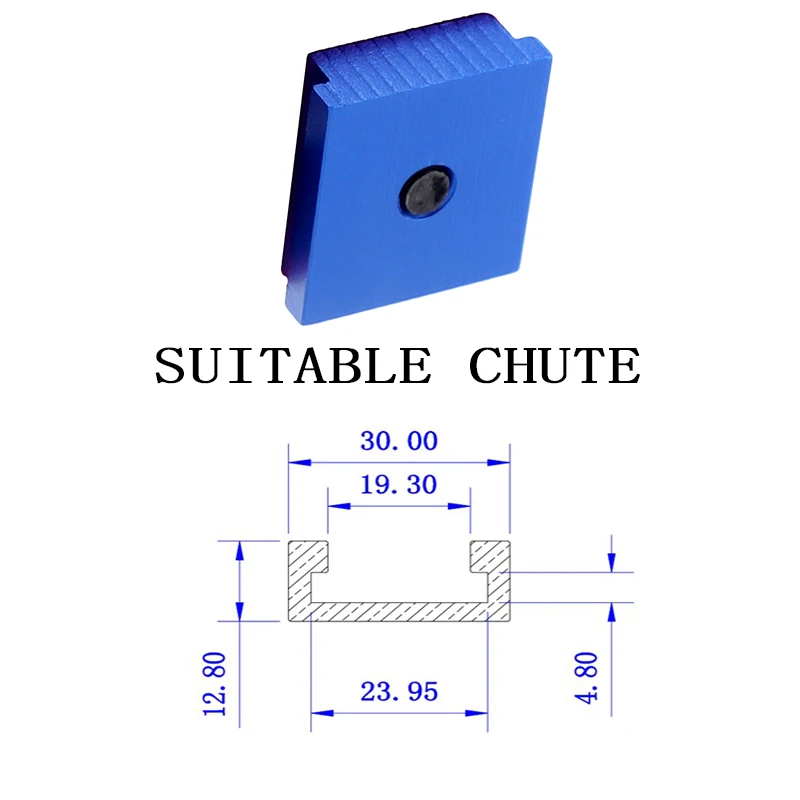 Miter Track Stop подходит для Saw T track Table Router алюминий Alloydiy Стандартный
