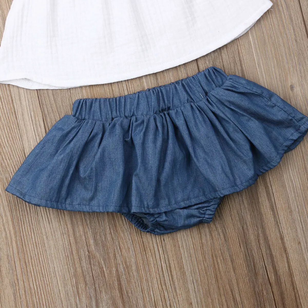 Newborn Kids Baby Girls Cotton Crop Tops Layered Skirt Outfits Summer Clothes Girl Fashion Sunsuits | Детская одежда и обувь