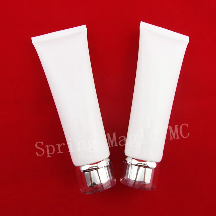 80ml White Soft Tube For Hand Cream/Emulsion/CC Cream Cosmetic 80g Plastic tube packaging Empty bb | Красота и здоровье