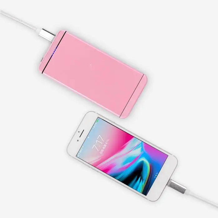 10000 мАч портативный внешний аккумулятор USB выход Светодиодный светильник