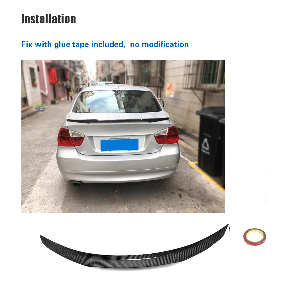 Спойлер для заднего крыла из углеродного волокна E90 M3 BMW 320i 325i 330i 335i 320d 325d 330d