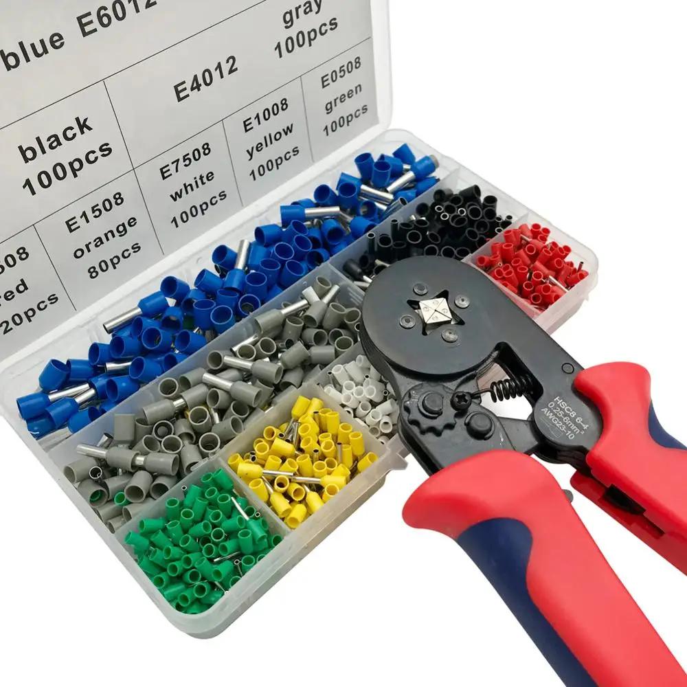 HSC8 6 4 терминальные плоскогубцы обжимной Стриппер соединитель Ручные + 1200