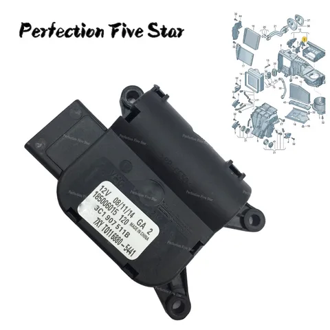 3C1907511B для VW Passat B6 2006-2007 Golf Puls 2004-2009 Eos 2006-2008 с регулируемым температурным клапаном переменного тока, двигатель с испарительным бачком - изображение