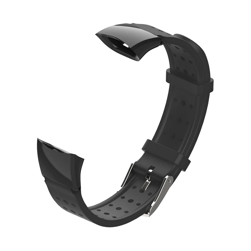 Black Mijobs силиконовый ремешок для huawei Honor Band 5 4 стандартная версия Смарт-Браслет спортивный браслет для Correa Honor Band 4 5 - Цвет: Black