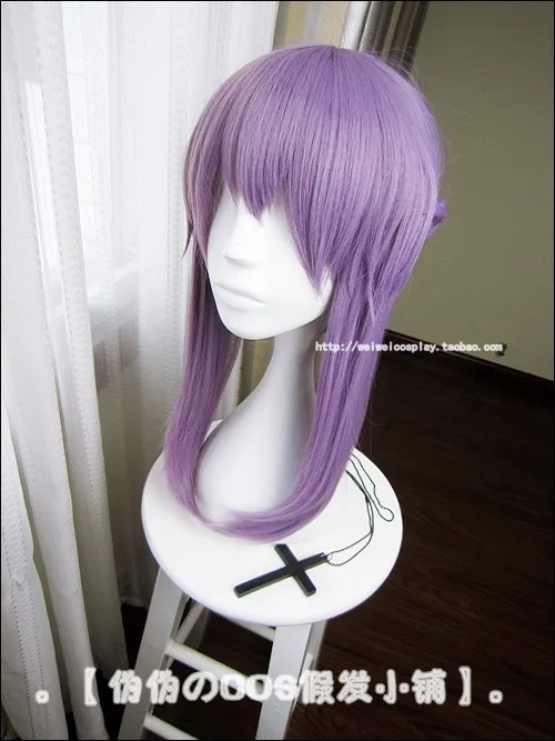 Парик для косплея Owari no Seraph Of The End Shinoa Hiragi термостойкий фиолетовые волосы|Костюмы