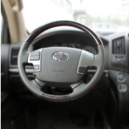 Luhuezu Новый руль из алюминиевого сплава с деревянным для Toyota Land Cruiser 200 аксессуары