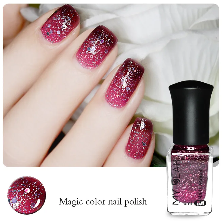 Термальный лак для ногтей меняющий цвет под воздействием температуры | Красота и