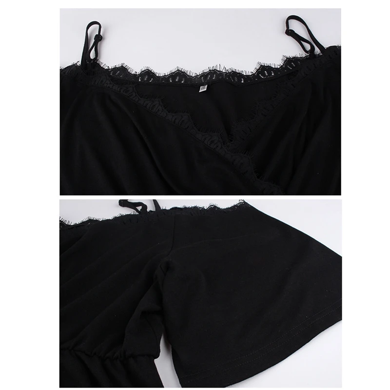 CALOFE 4XL размера плюс Женская туника рубашка 2019 сексуальная с открытыми плечами