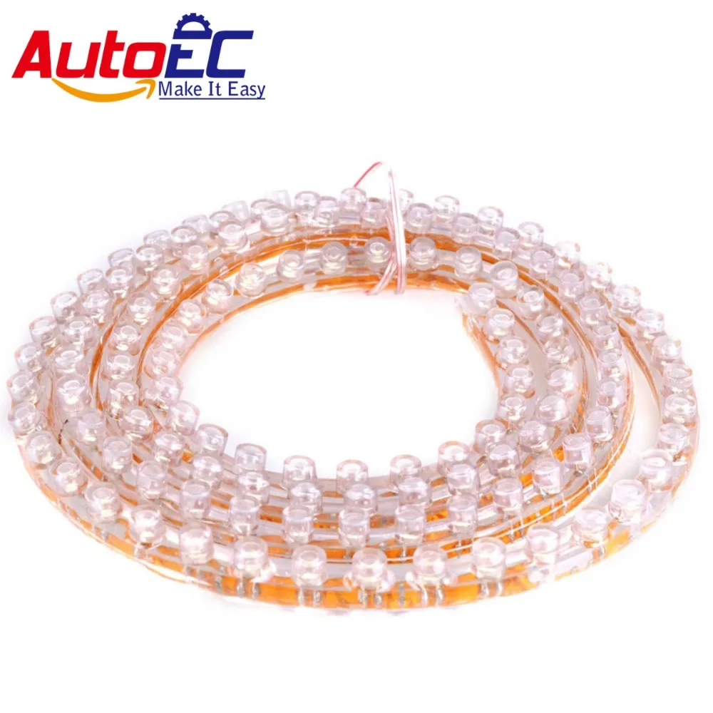 AutoEC 10X24/48/72/96/120 см Гибкий Светодиодные ленты мягкий ПВХ дневные ходовые огни