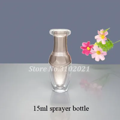 15ml 8 шт./лот 15/30/50 г 100 мл пустой моды косметический крем банку Пот Макияж жидкости опрыскивателя распылитель лосьон Пресс бутылки насоса костюм комплект - Цвет: 15ml