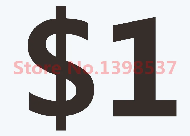 Compensar la diferencia o precio del pedido de 1 $-0
