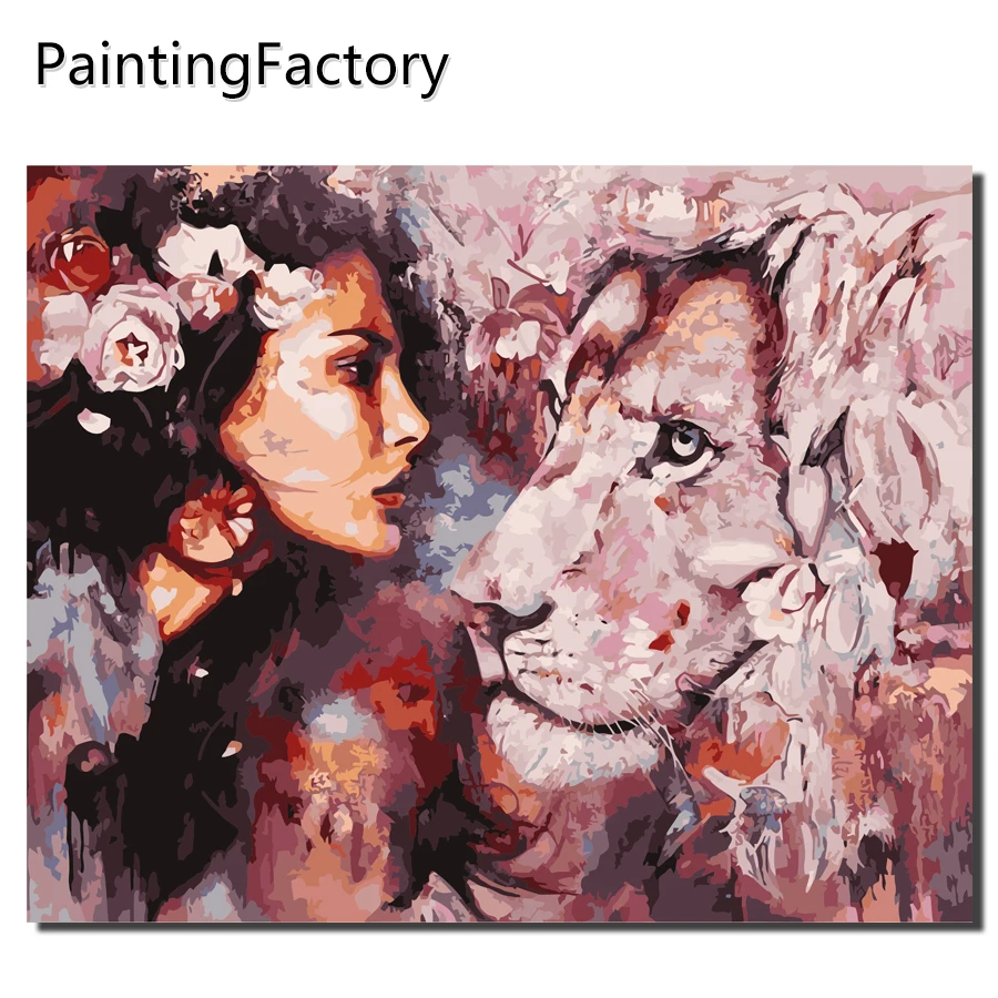 PaintingFactory Безрамные Картины картина по номерам ручная роспись на холсте DIY