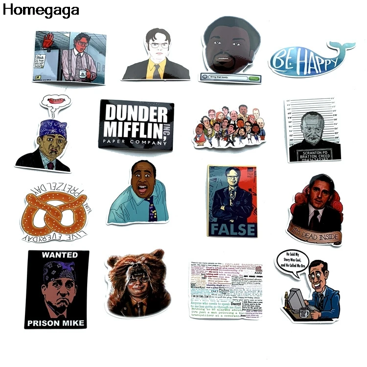 Homegaga 62 шт., офис, ТВ-шоу, Детские забавные 90s с принтом, ноутбук, телефон, багаж, ноутбук, велосипед, скрапбукинг, наклейки, D2061