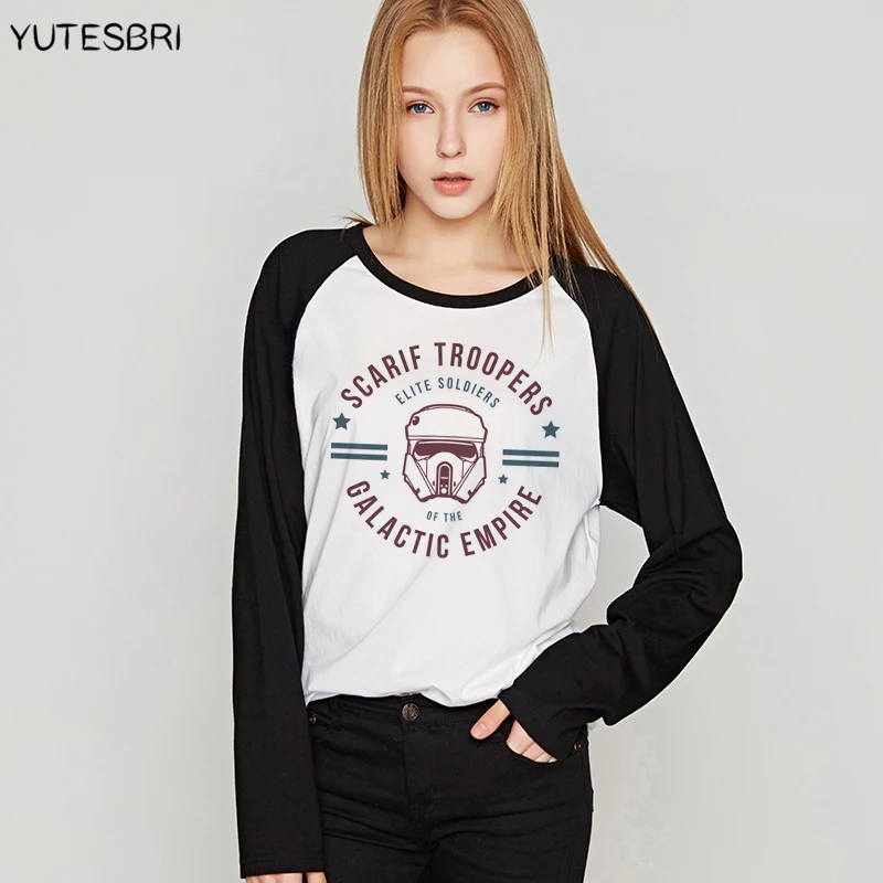 Brand clothing Star Wars Autumn Winter women T-shirt The Darth King Top korean camisetas geek female t shirt vogue blusas femme | Женская