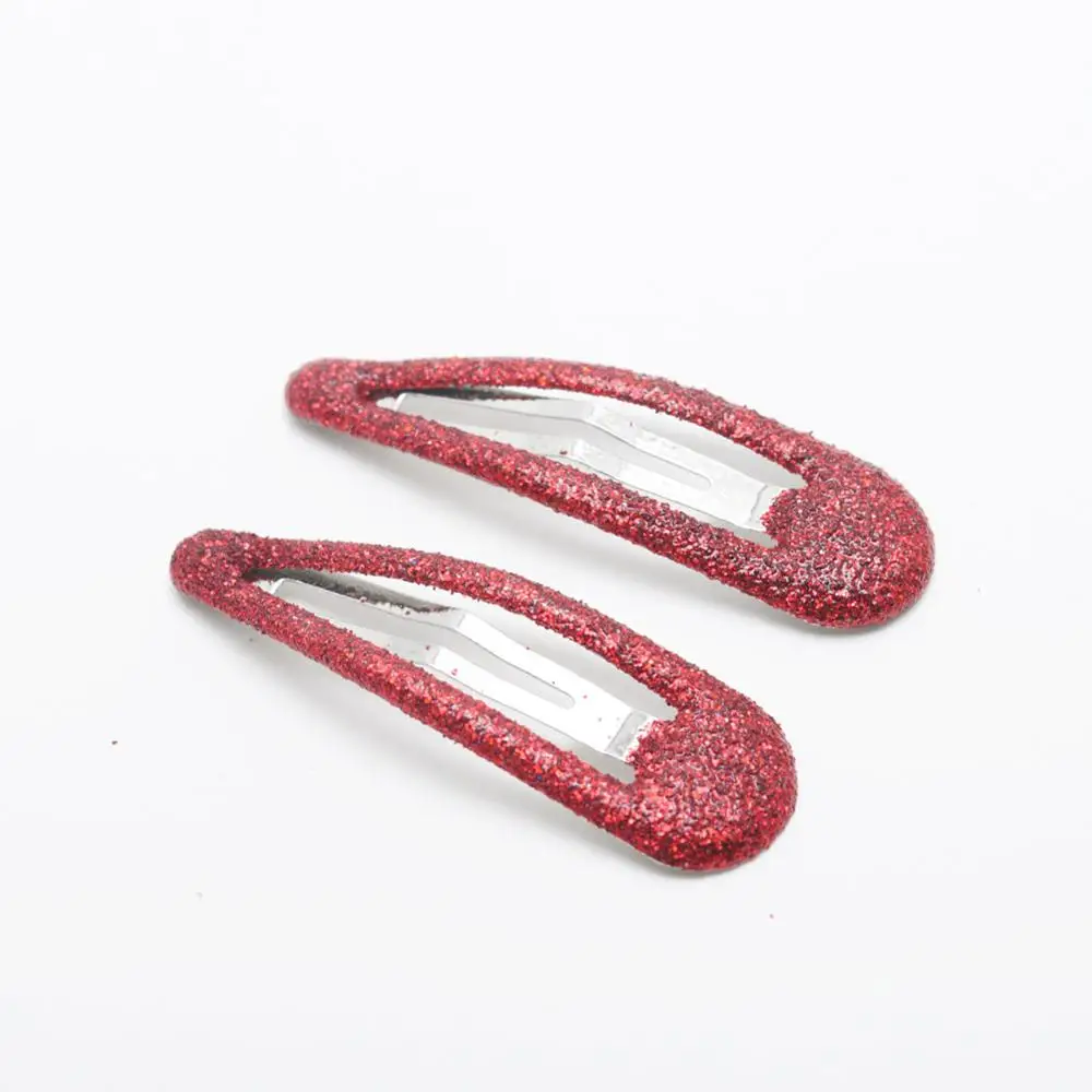 Red Hair clips 10 шт./лот заколки для волос для девочек 4,8 см блестящая детская шпилька детские заколки для девочек женские заколки аксессуары для волос - Цвет: Red Hair clips
