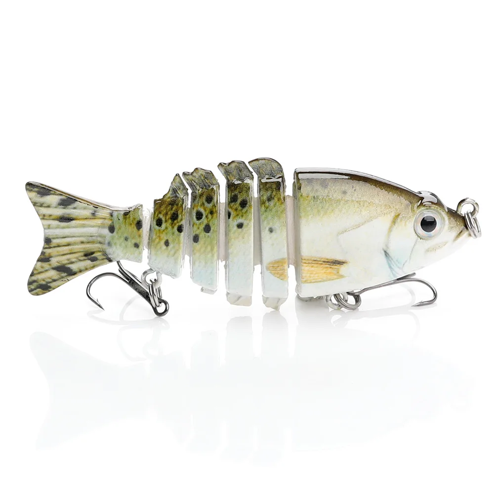 Color C TREHOOK 8 см 10 г Мульти шарнирная Swimbait Щука джеркбейты рыболовные приманки-Воблеры искусственные приманки для тонущие приманки Minnow Crankbait - Цвет: Color C