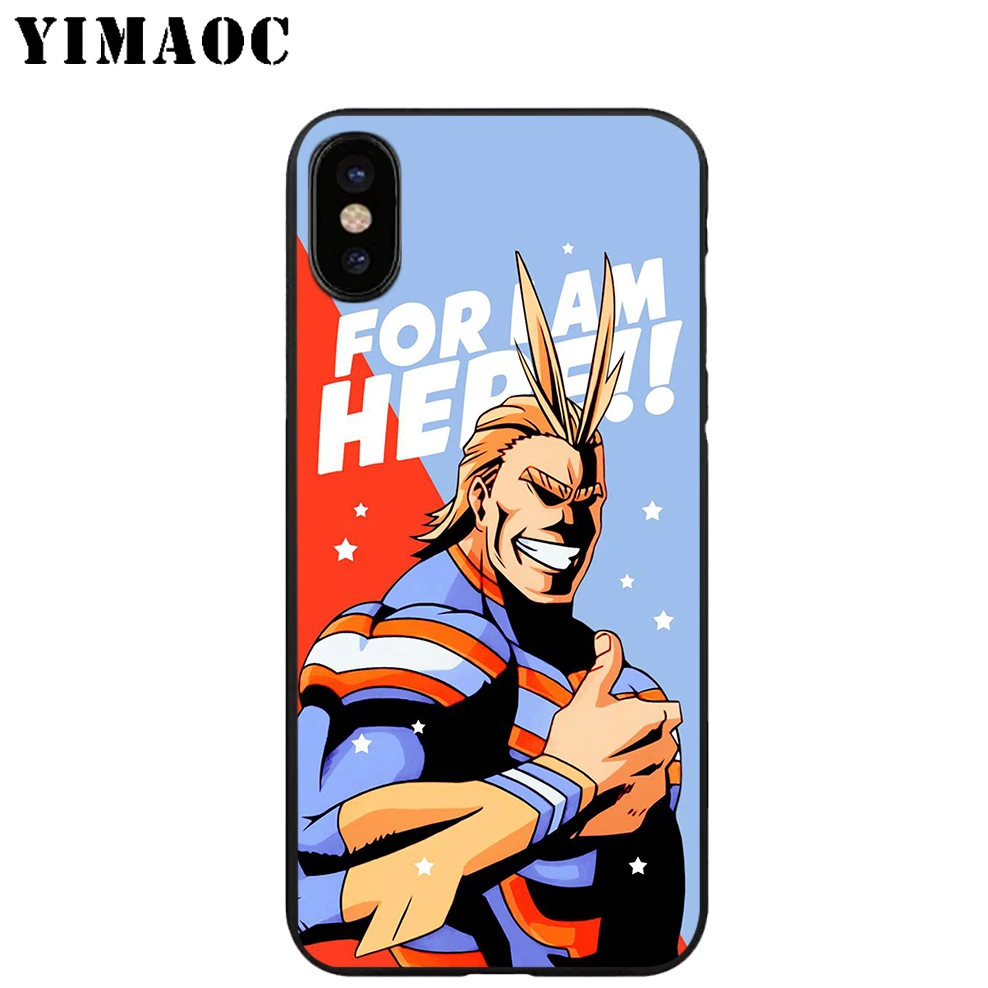YIMAOC Plus Ultra Anime Soft TPU Black Silicone Case for iPhone X or 10 8 7 6 6S 5 5S SE Xr Xs Max |