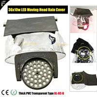 transparent pvc coat for 3610w 108x3w led moving light rain cover 200w230w350w beam head outdoor rain snow covering overlay